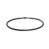 Box Chain Bracelet Oxidized