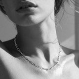 Clip Necklace Silver