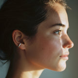 Round Ear Cuff Silver