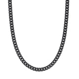 Curb Necklace Black / 6mm