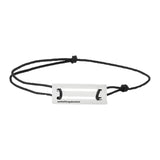 Double Punched Bracelet Brushed Silver