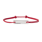 Narrow Rectangle Bracelet Red