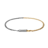 Curb Bracelet Oxidized/Gold