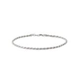 Rope Chain Bracelet Silver