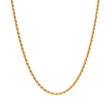 Rope Chain Necklace Gold