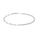 Snap Chain Bracelet Silver