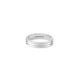 Edge Ring Polished Silver / Horizontal