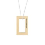 Wide Rectangle Polished Gold