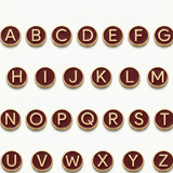 Alphabet letters from A to Z in a decorative style on a white background