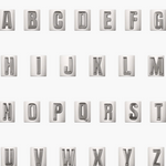 Alphabet letters from A to Z on a white background