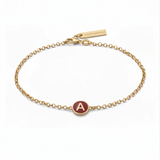 Initial Bracelet Red