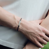 Beveled Bracelet Silver
