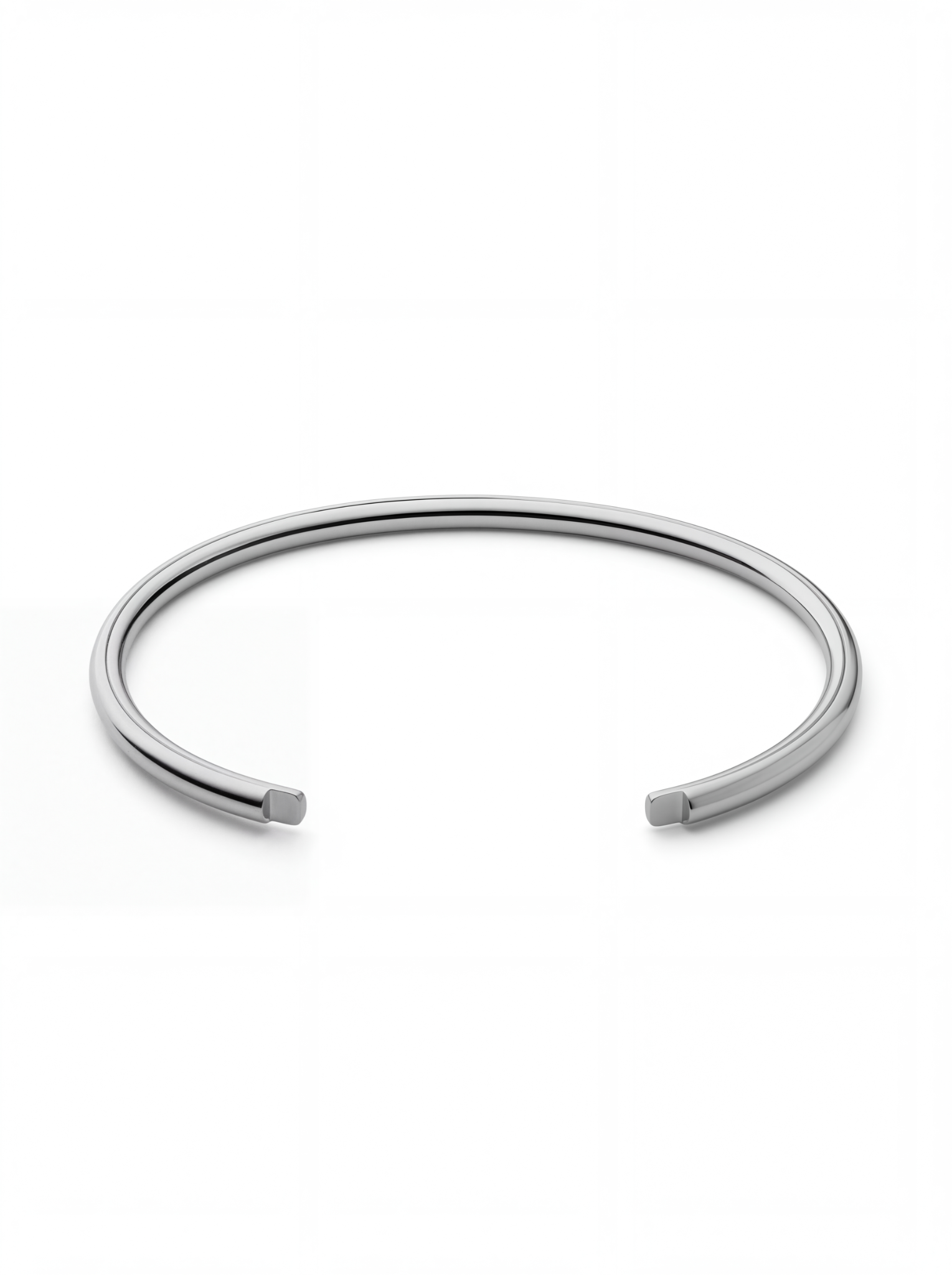 Arc Bracelet Polished Silver