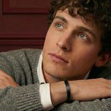 Edge Bracelet Black Silver / 6mm