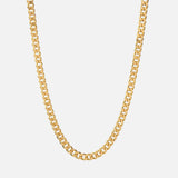 Curb Necklace Gold / 6mm