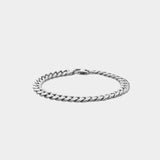 Curb Bracelet Silver / 6mm