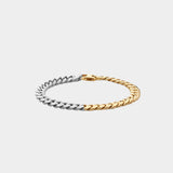 Curb Bracelet Two-tone / 6mm