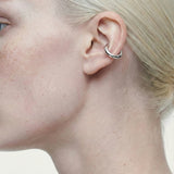 Round Ear Cuff Silver