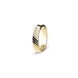 Edge Ring Polished Gold / Cross