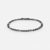 Figaro Bracelet Oxidized