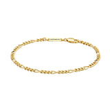 Figaro Bracelet 14K Gold
