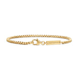 Box Chain Bracelet 14k Solid Gold