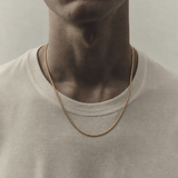 Square Chain Necklace Gold