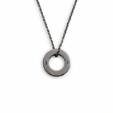 Track Necklace Black