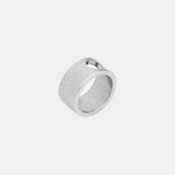 Hole Ring Brushed Silver / 9mm