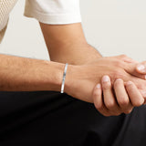 Edge Bracelet Polished Silver / Horizontal