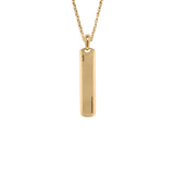 Line Tag Necklace Gold