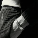 Edge Bracelet X Silver