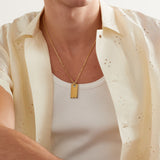 Beveled Necklace Gold