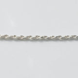 Rope Chain Necklace Silver