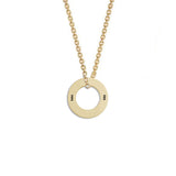 Small Track Necklace 14K Gold