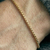 Square Chain Bracelet Gold