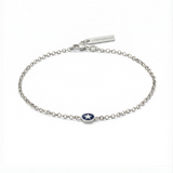 Star Bracelet Navy Silver