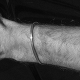 Edge Bracelet Polished Silver / 3mm