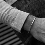 Edge Bracelet Polished Silver / 3mm