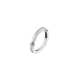 Loop Ring Polished Silver / Square