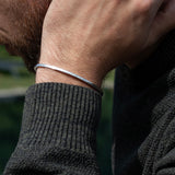 Edge Bracelet Polished Silver / 3mm