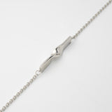 Ribbon Bracelet Polished Silver