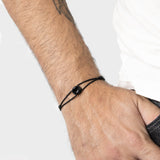 Origin Bracelet Black Polished Silver