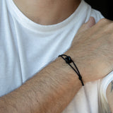 Origin Bracelet Black Polished Silver