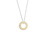 Small Track Necklace Polished Gold