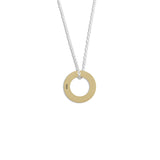 Small Track Necklace Brushed Gold