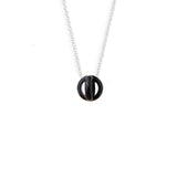 Origin Necklace Black Polished Silver