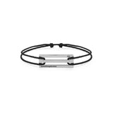 Double Punched Bracelet Polished Silver
