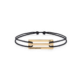Double Punched Bracelet Polished Gold
