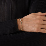 Edge Bracelet Polished Gold / 3mm